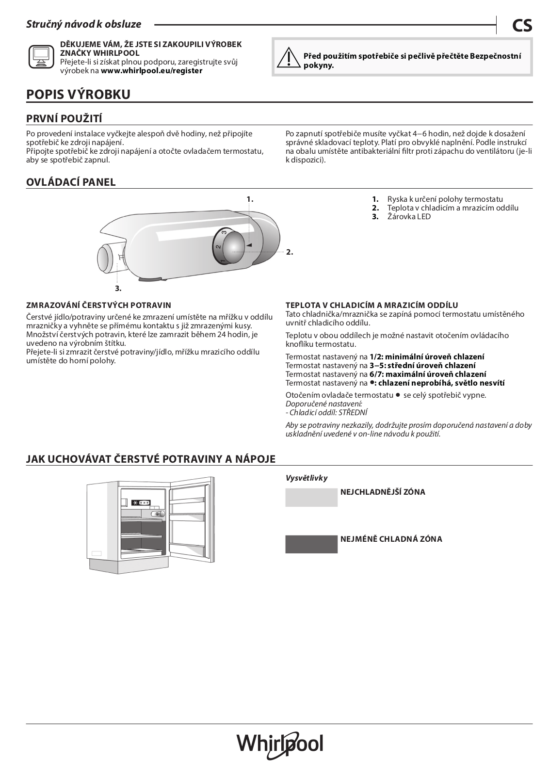 WHIRLPOOL ARG 913/A+ Daily Reference Guide