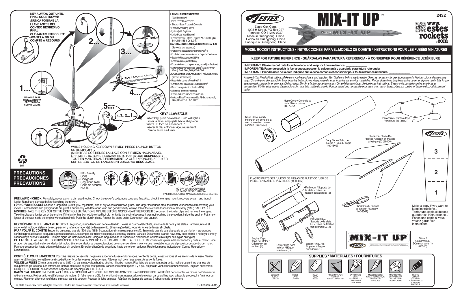 ESTES Mix It Up User Manual