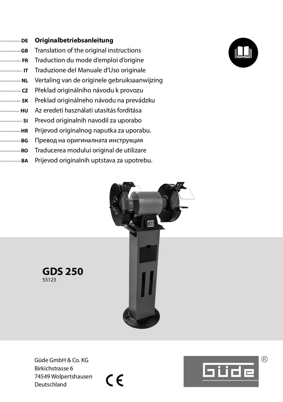 GÜDE GDS 250 operation manual