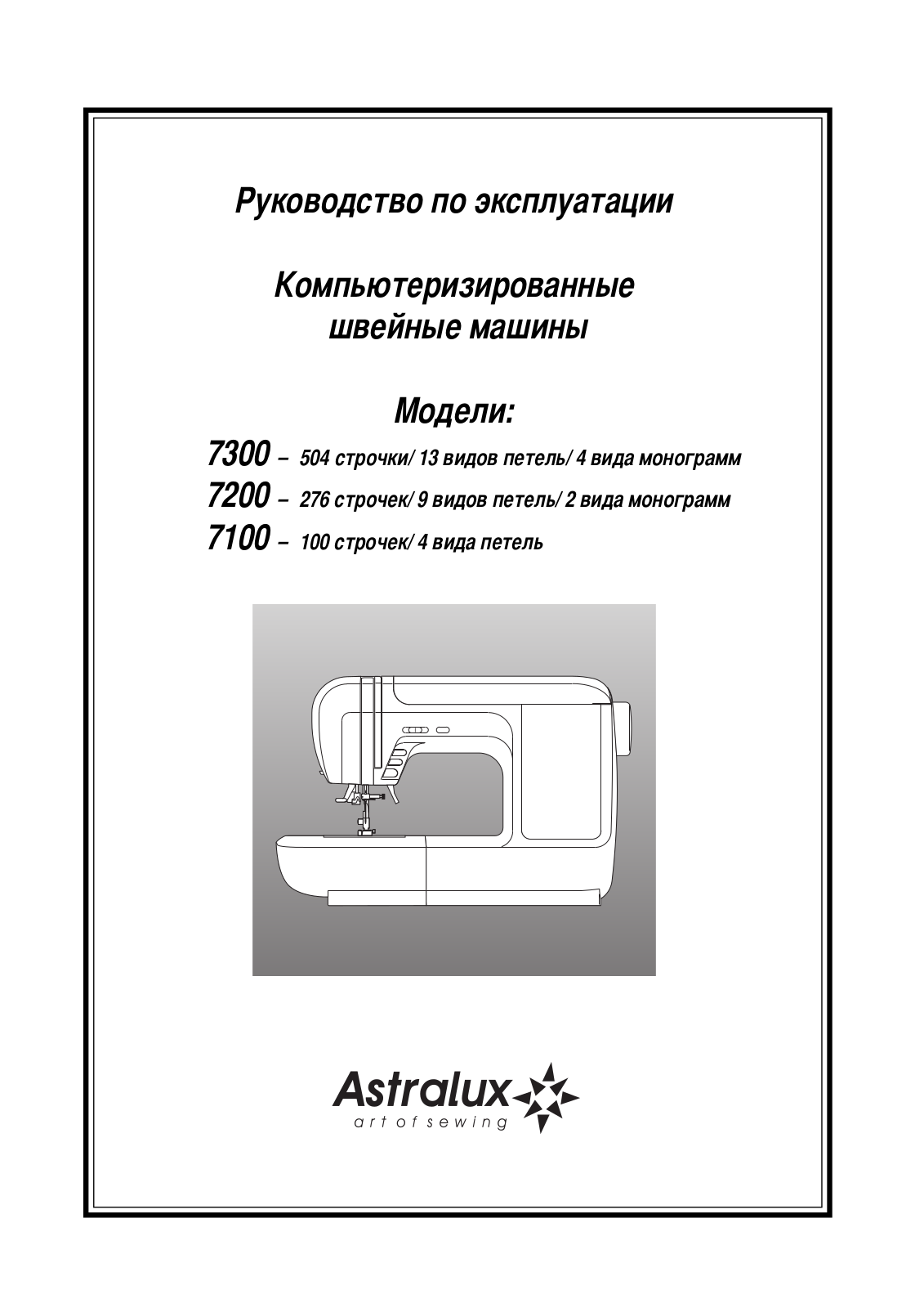 Astralux 7900 User Manual