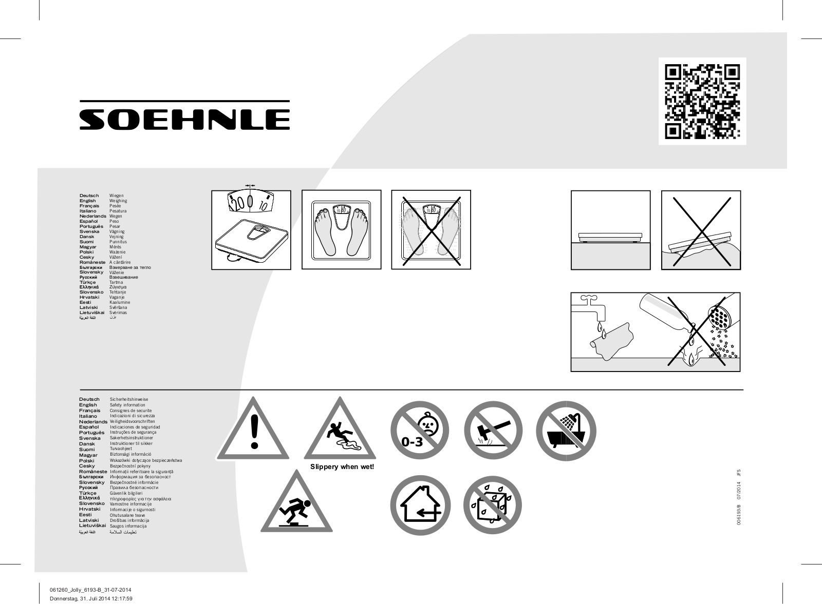 Soehnle Jolly User Manual