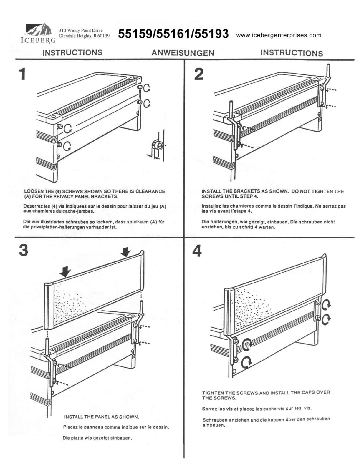 Iceberg 55159 User Manual