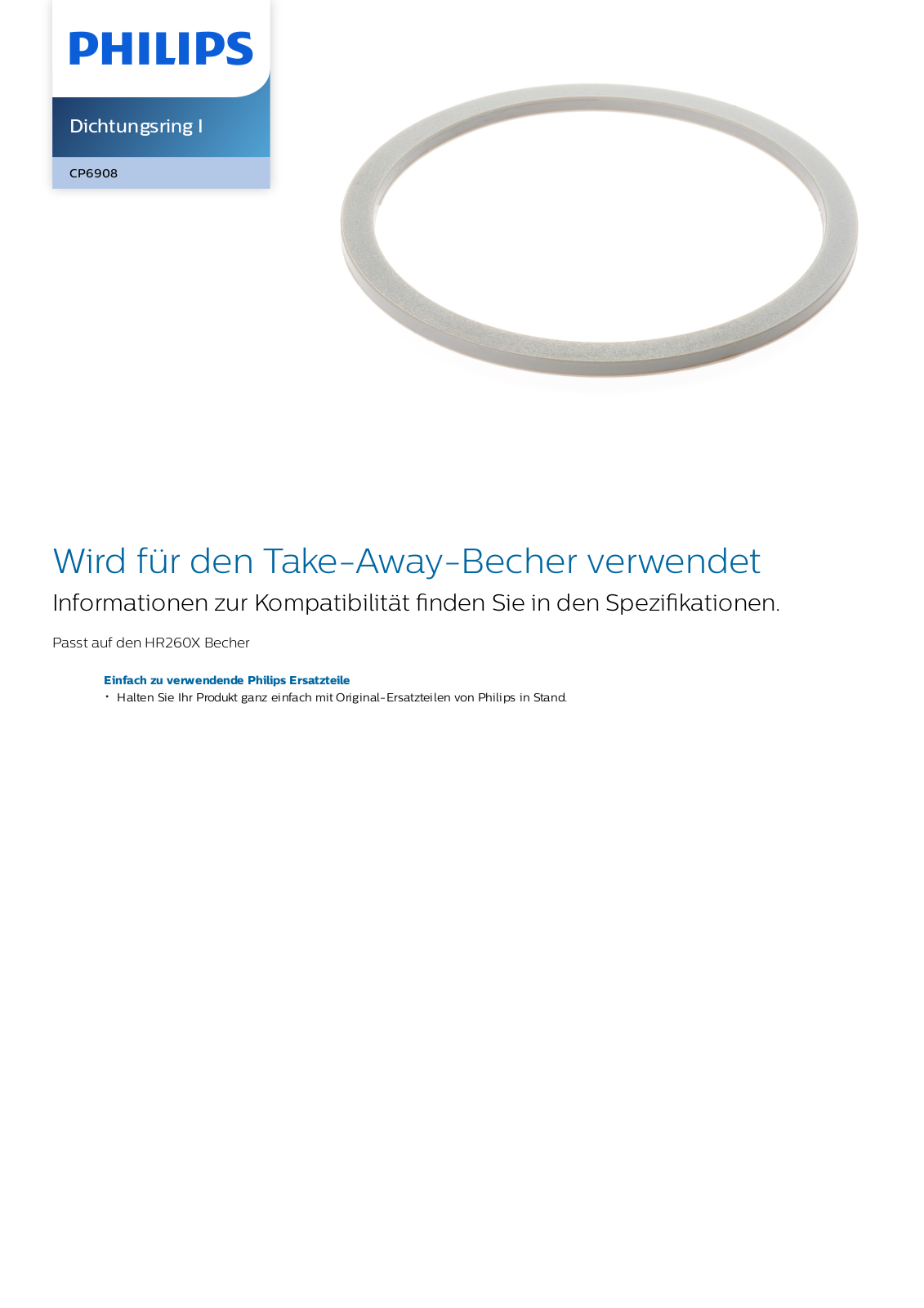 Philips CP6908/01 Leaflet - ManualMachine.com