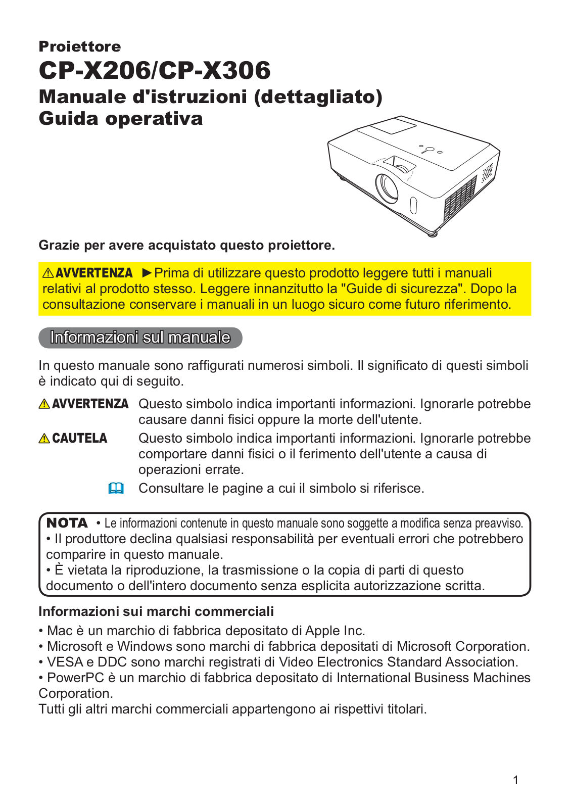 Hitachi CP-X306WF User Manual