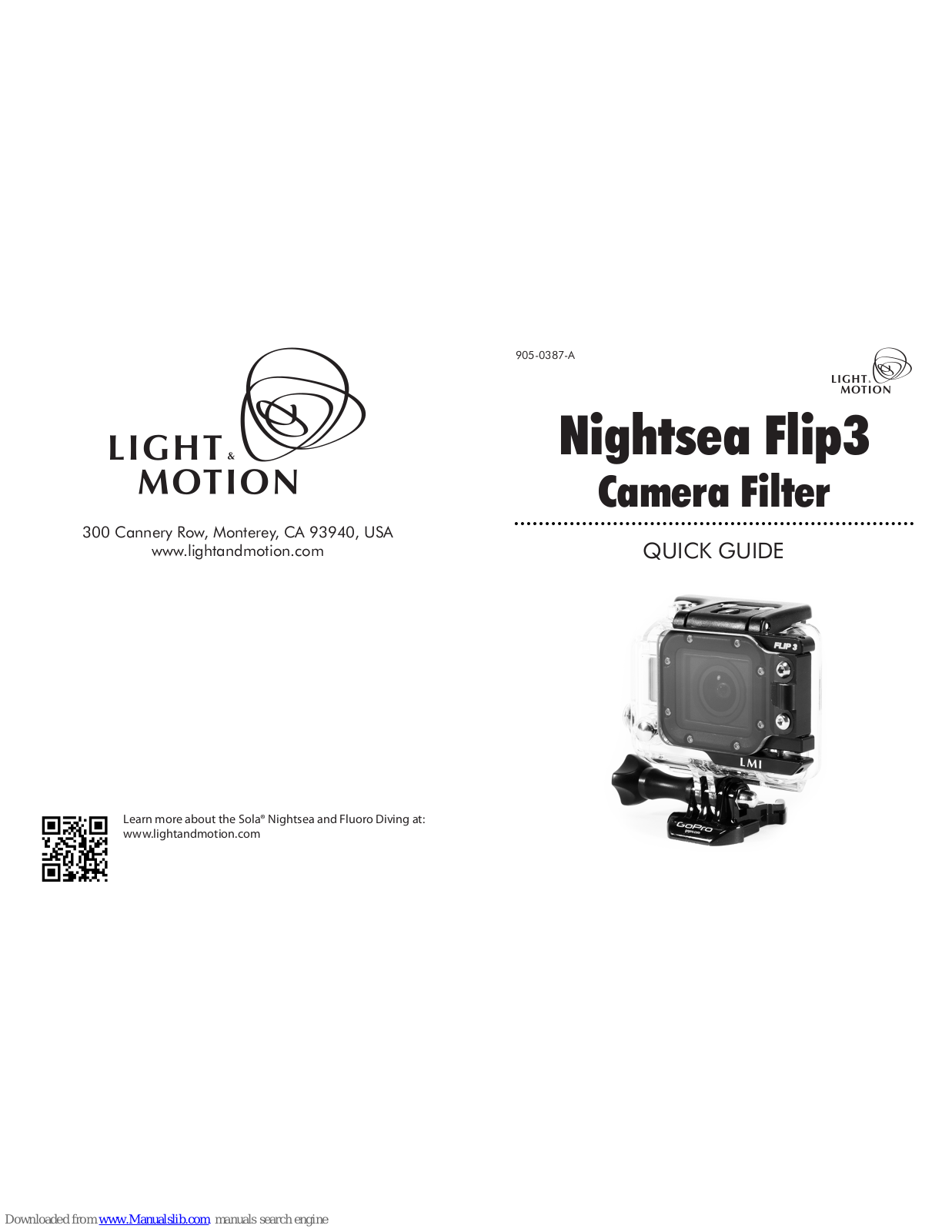 Light motion Nightsea Flip3 Quick Manual - ManualMachine.com
