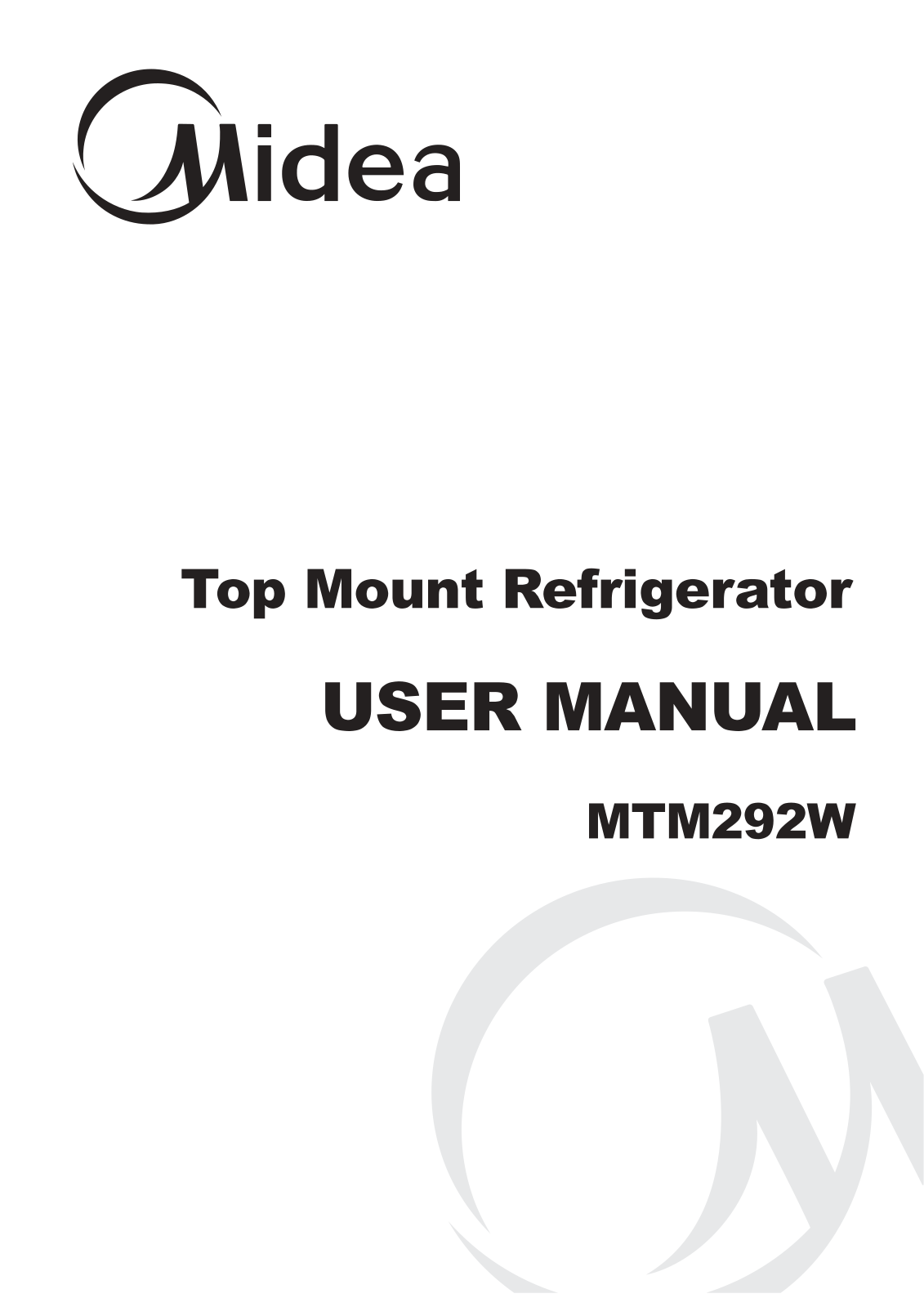 Midea MTM292W User Manual