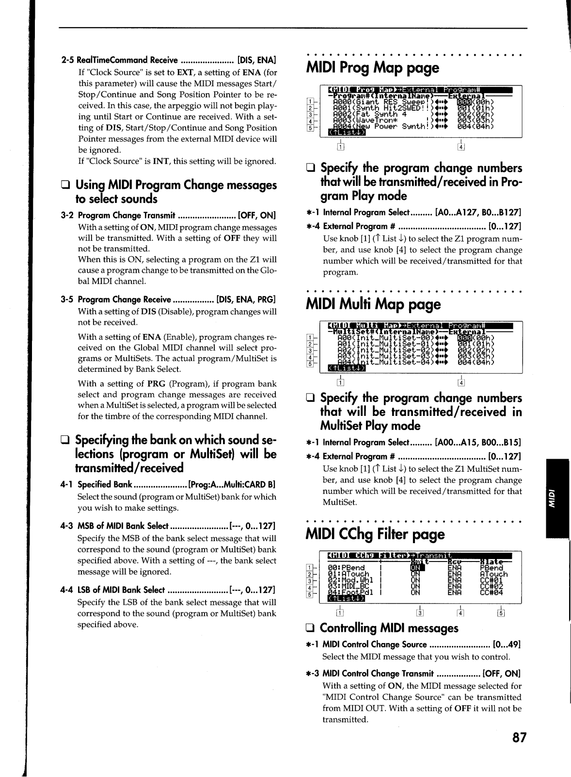 Korg Z1 User Manual