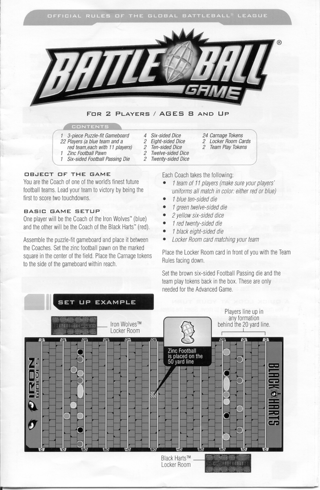 HASBRO Battle Ball 2003 User Manual