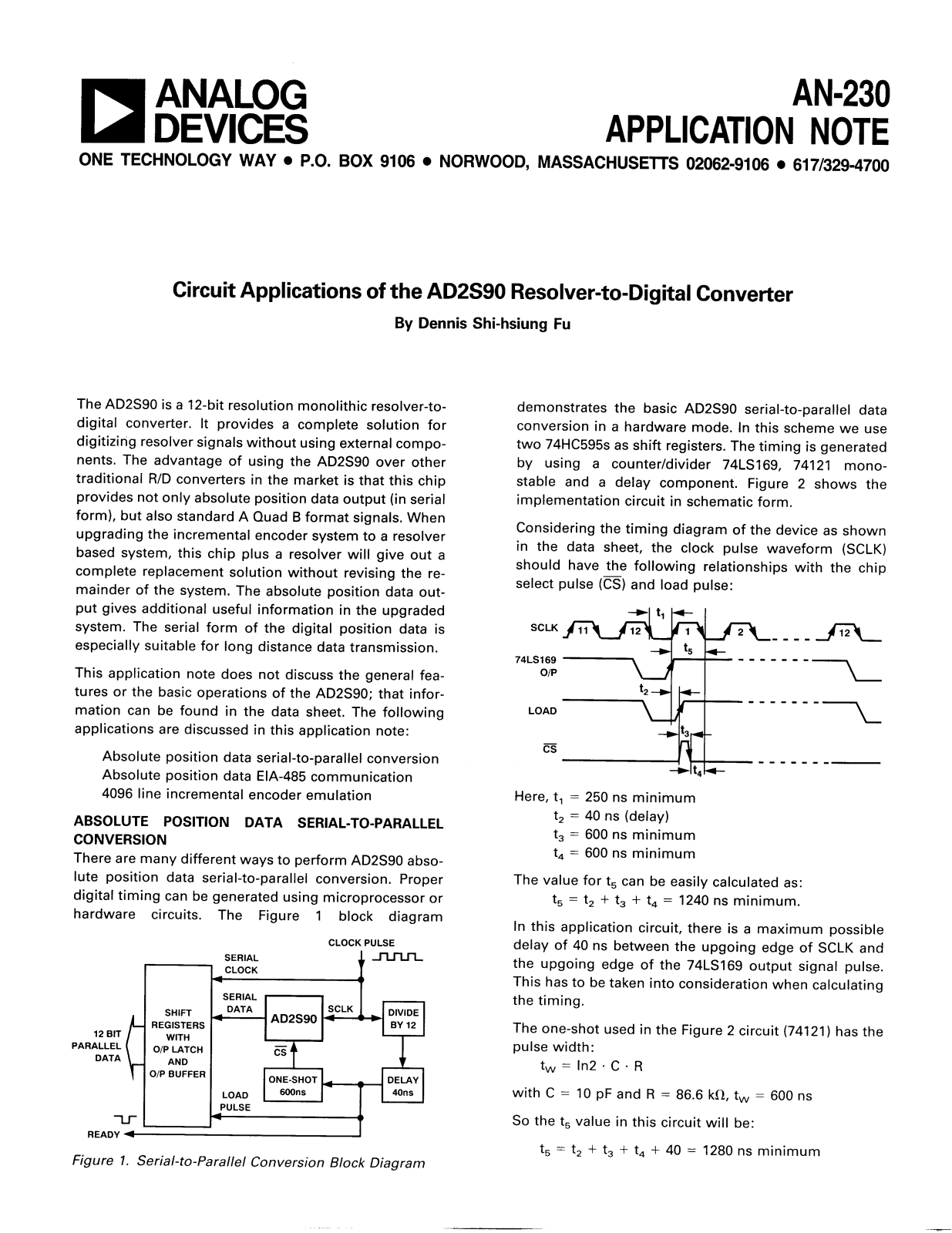 ANALOG DEVICES AN-230 Service Manual