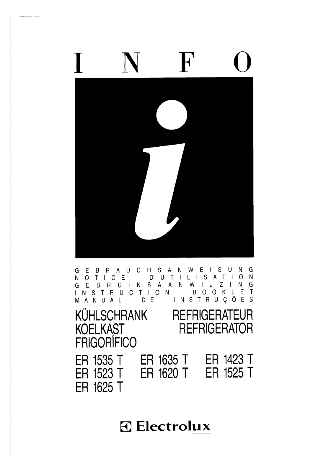 AEG-Electrolux ER1535T, ER1635T User Manual