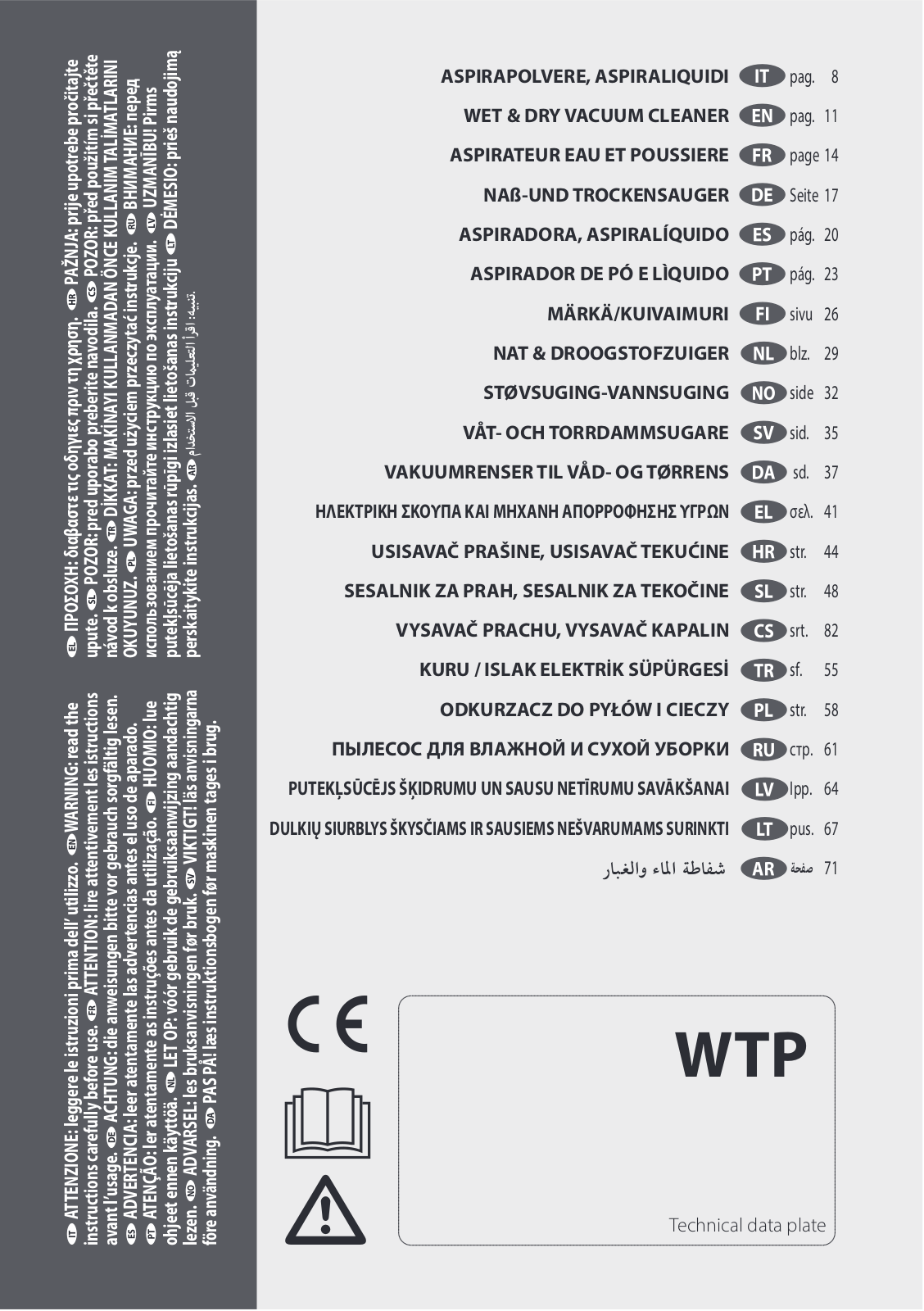 LAVOR WTP 20P User guide - ManualMachine.com