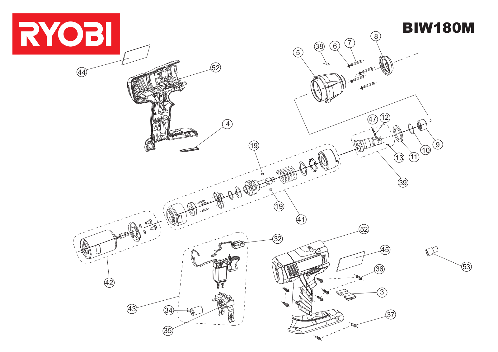 Ryobi BIW180M User Manual