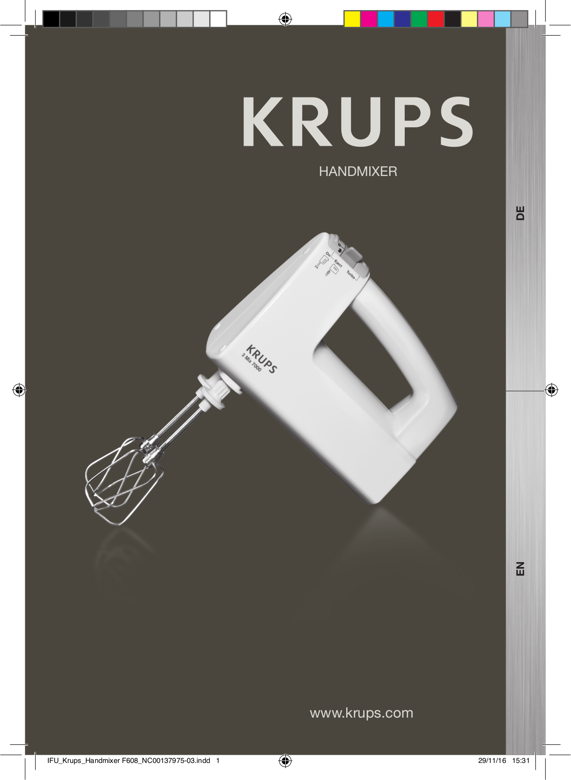 Krups 3 Mix 7000 User Guide