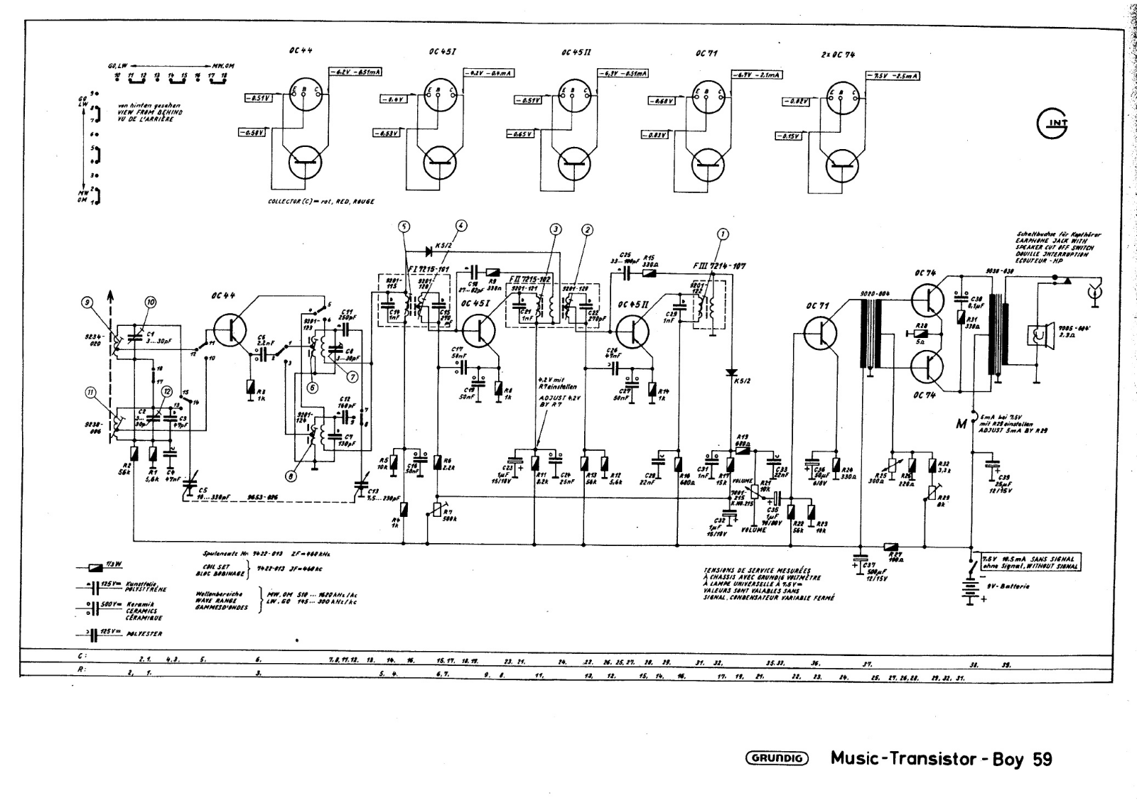 Grundig Music-Transistor-Boy-59 Schematic