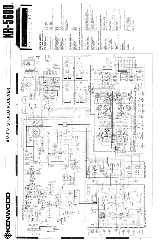 Kenwood KR-5600 Schematic