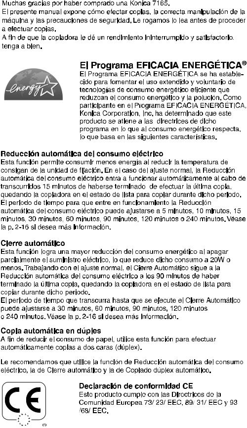 Konica minolta 7165, 7155 User Manual