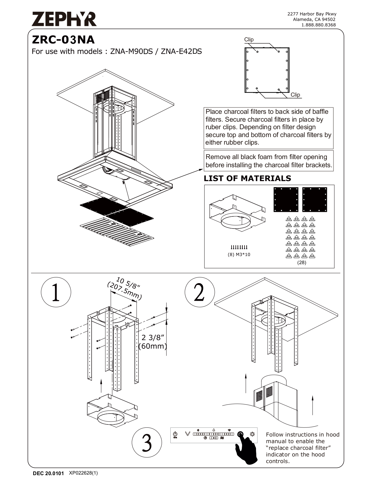 Zephyr ZRC-03NA Recirculating Kit Manual