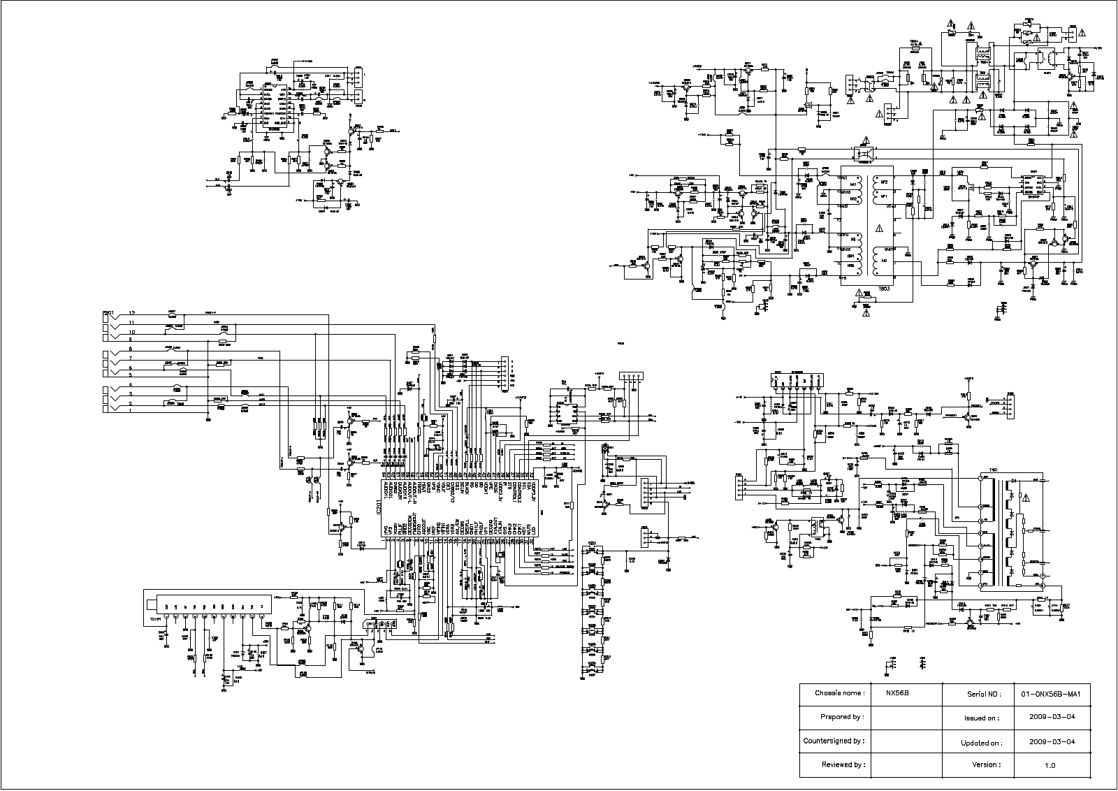 BGH 21K77, BT2109USM, 21E14 Schematic