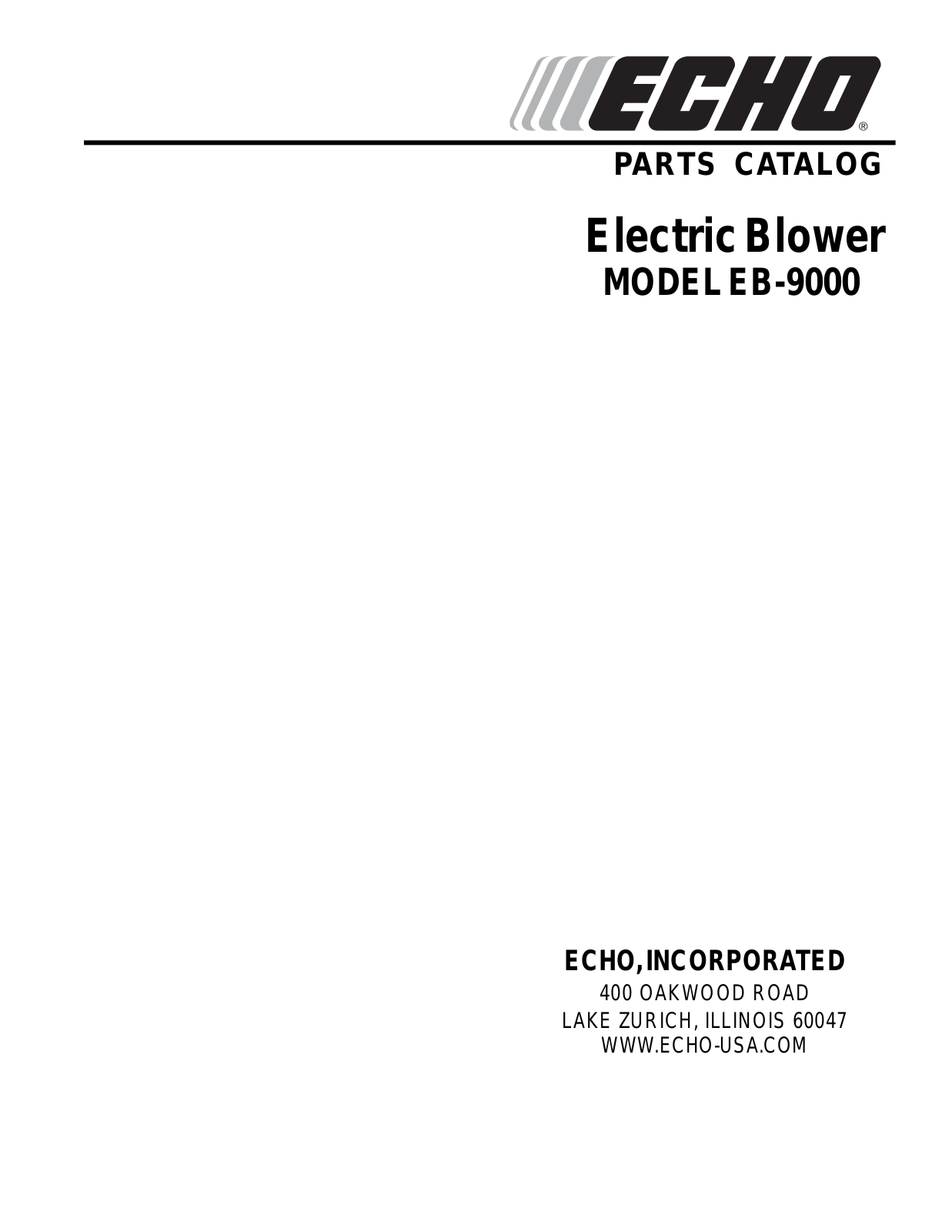 Echo EB-9000 User Manual