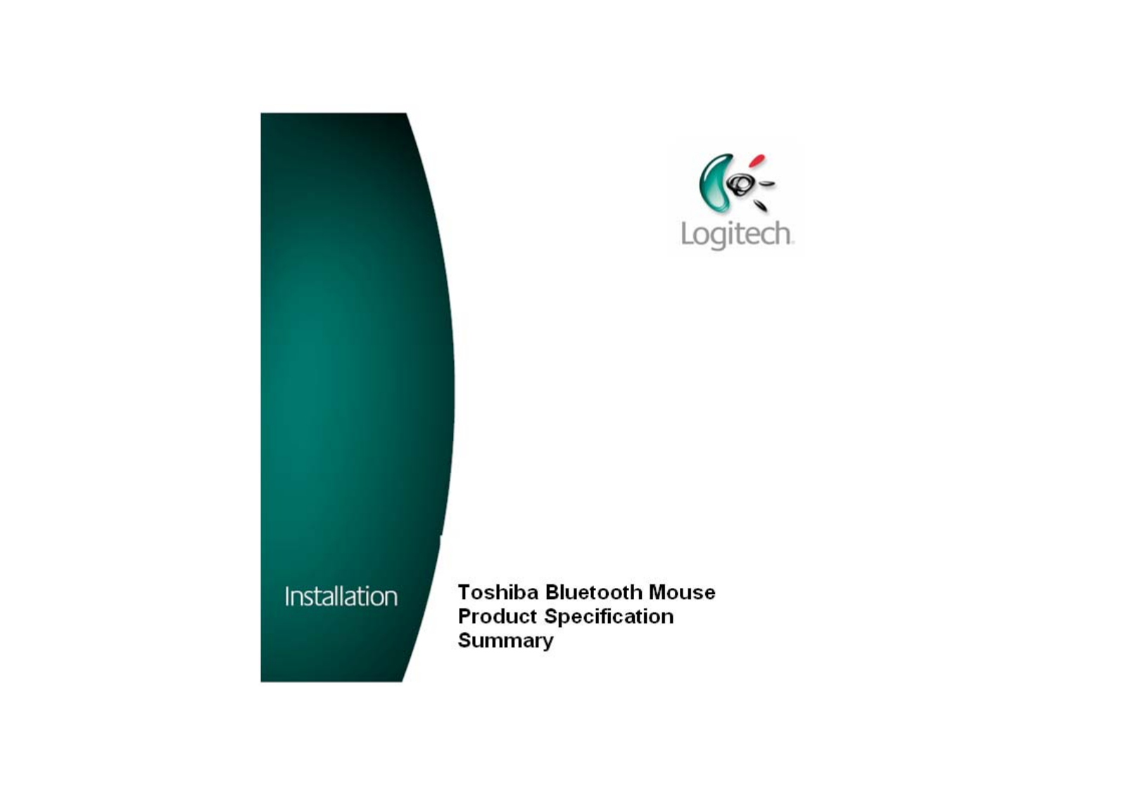 Logitech Far East MR0047O User Manual