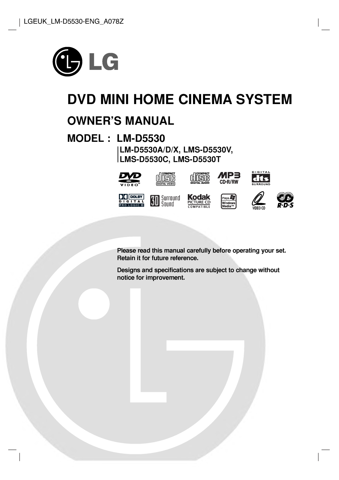 LG LM-D5530D User Manual