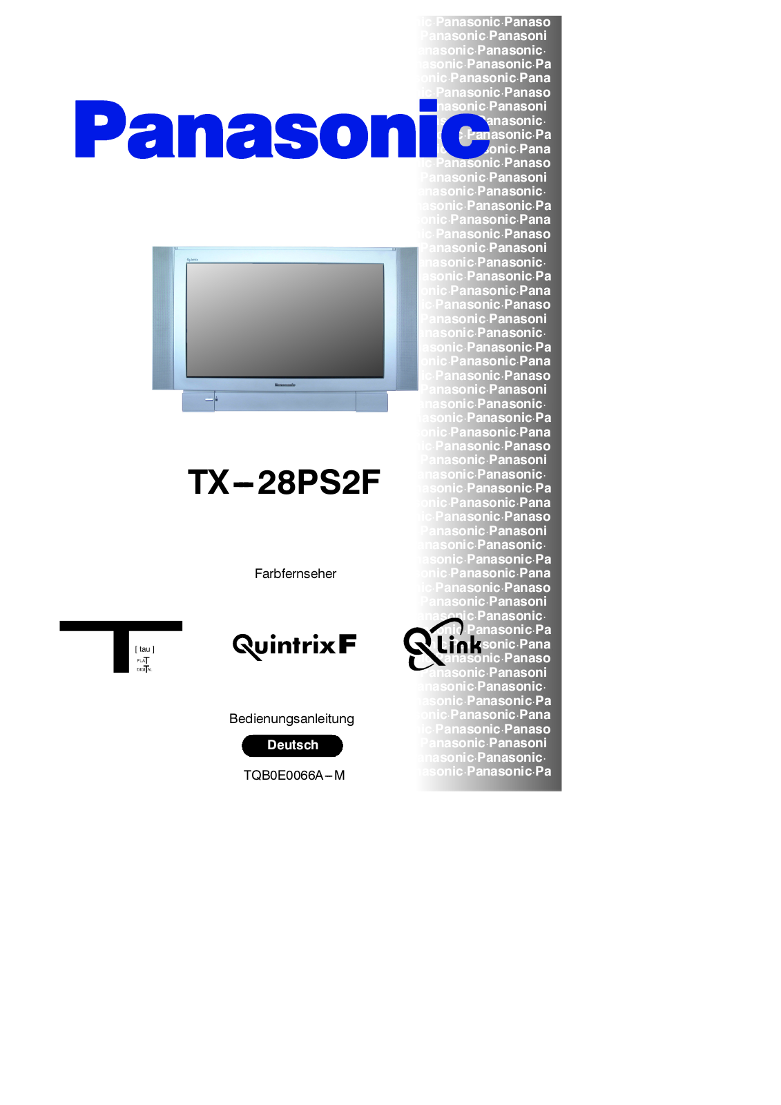 PANASONIC TX-28PS2F User Manual