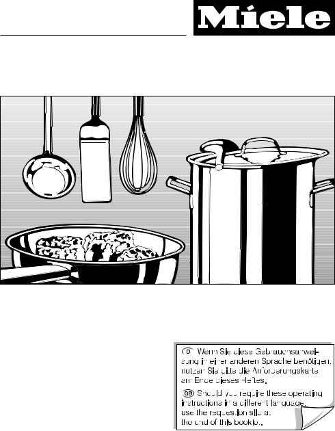 Miele KM 5670, KM 5672, KM 5673, KM 5677 User manual