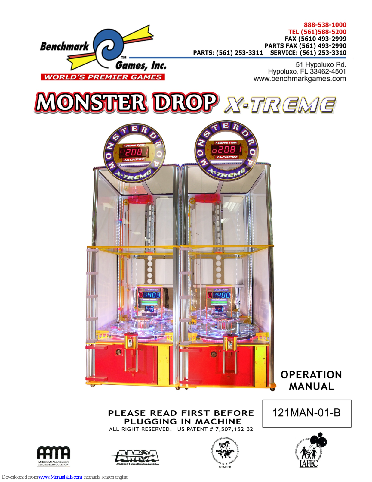 Benchmark Games MONSTER DROP X-TREME, Monster Drop Operation Manual - ManualMachine.com