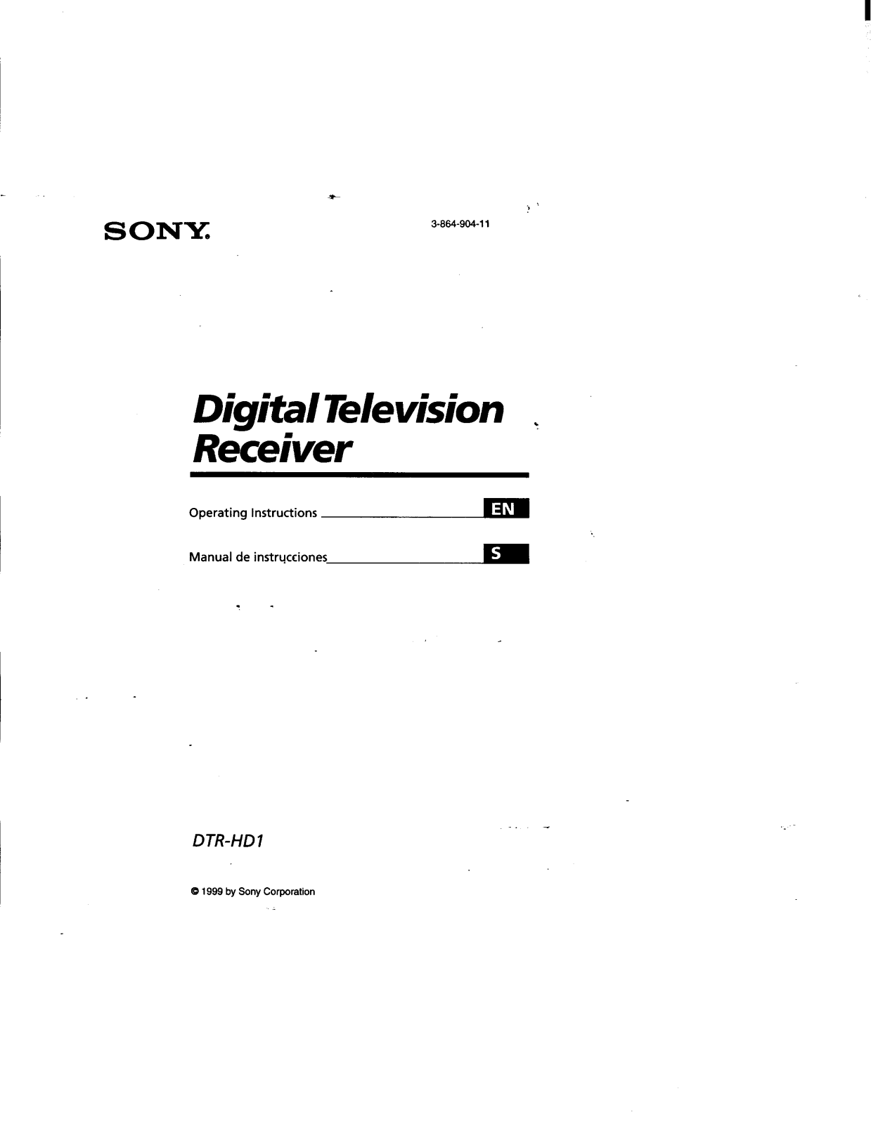 Sony DTR-HD1 Operating Instruction