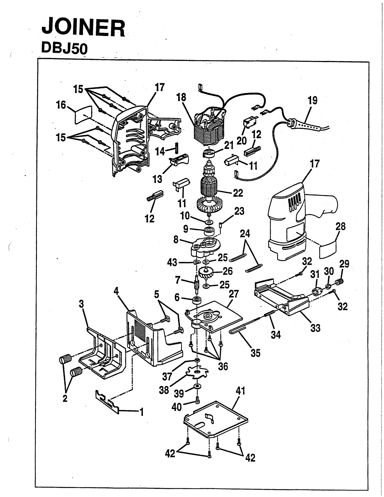 Ryobi DBJ50 User Manual