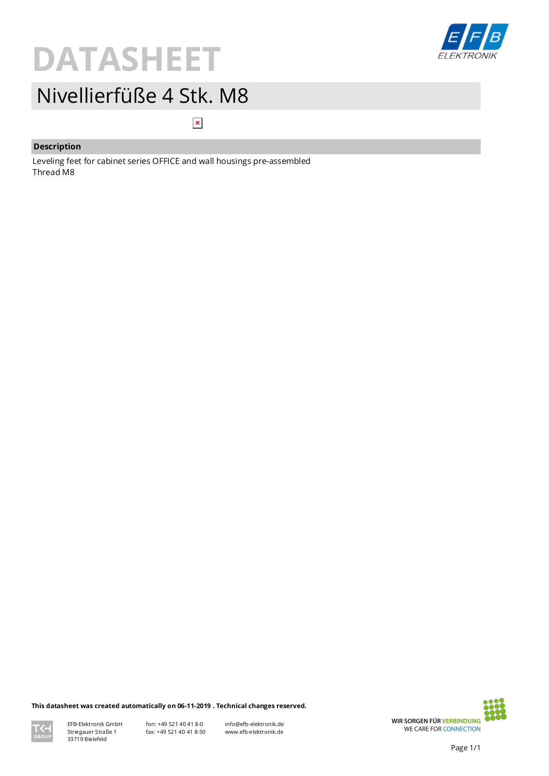 EFB-ELEKTRONIK OFF-NIV01 Datasheet - ManualMachine.com