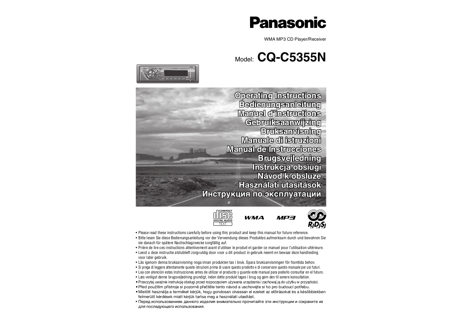 Panasonic CQ-C5355N User Manual