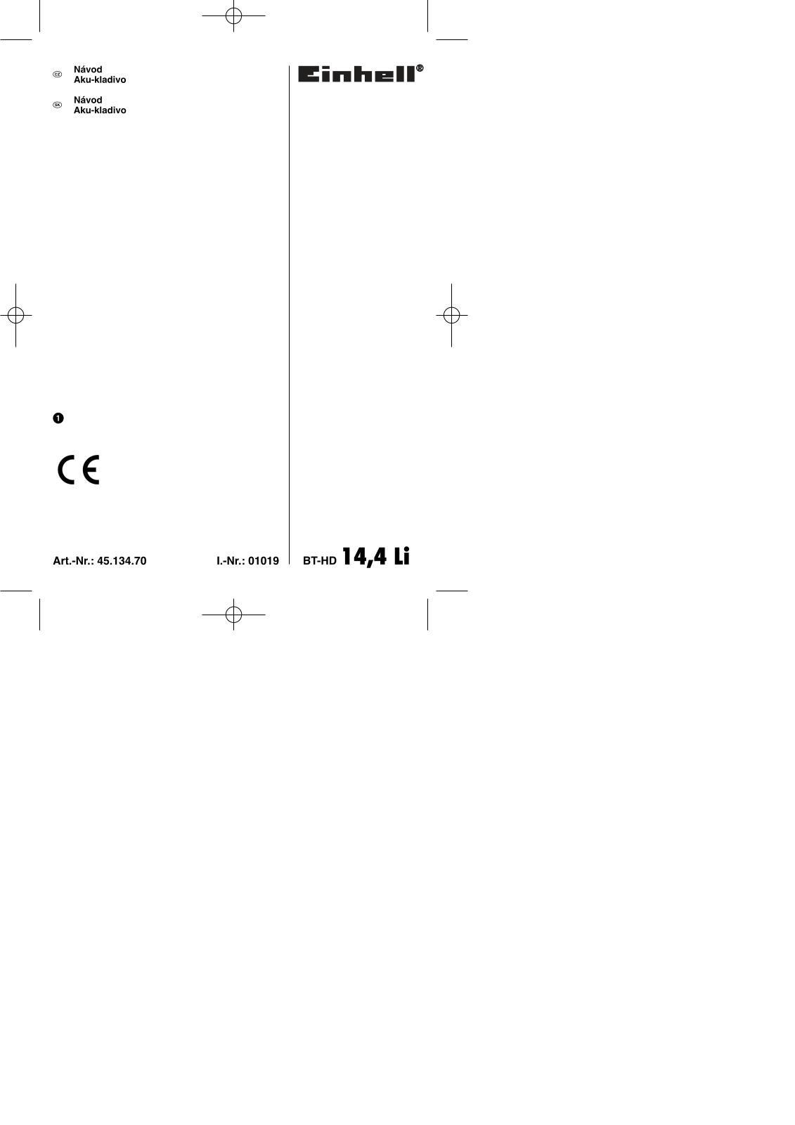 Einhell BT-HD 14,4 Li User Manual