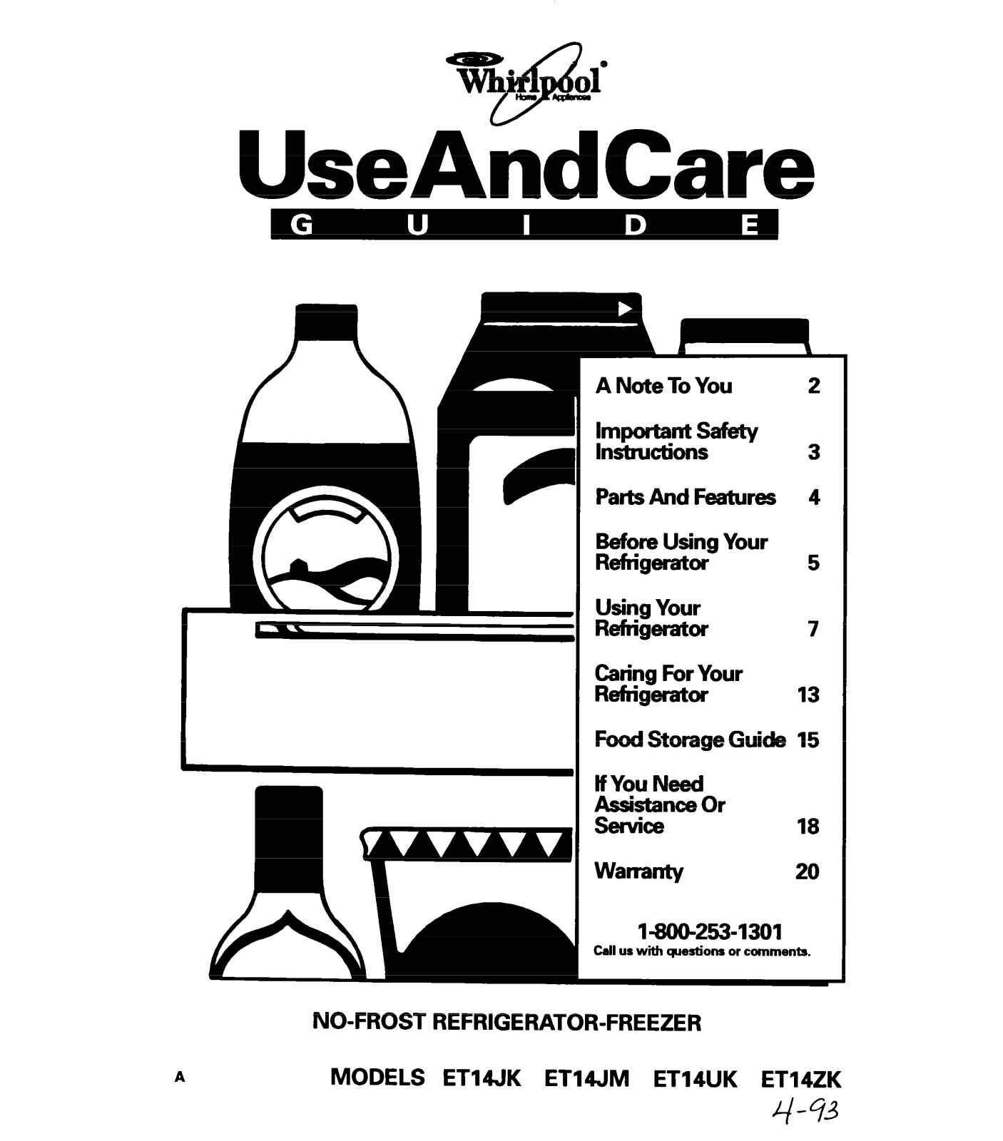 Whirlpool ET14UK, ET14JM User Manual - ManualMachine.com