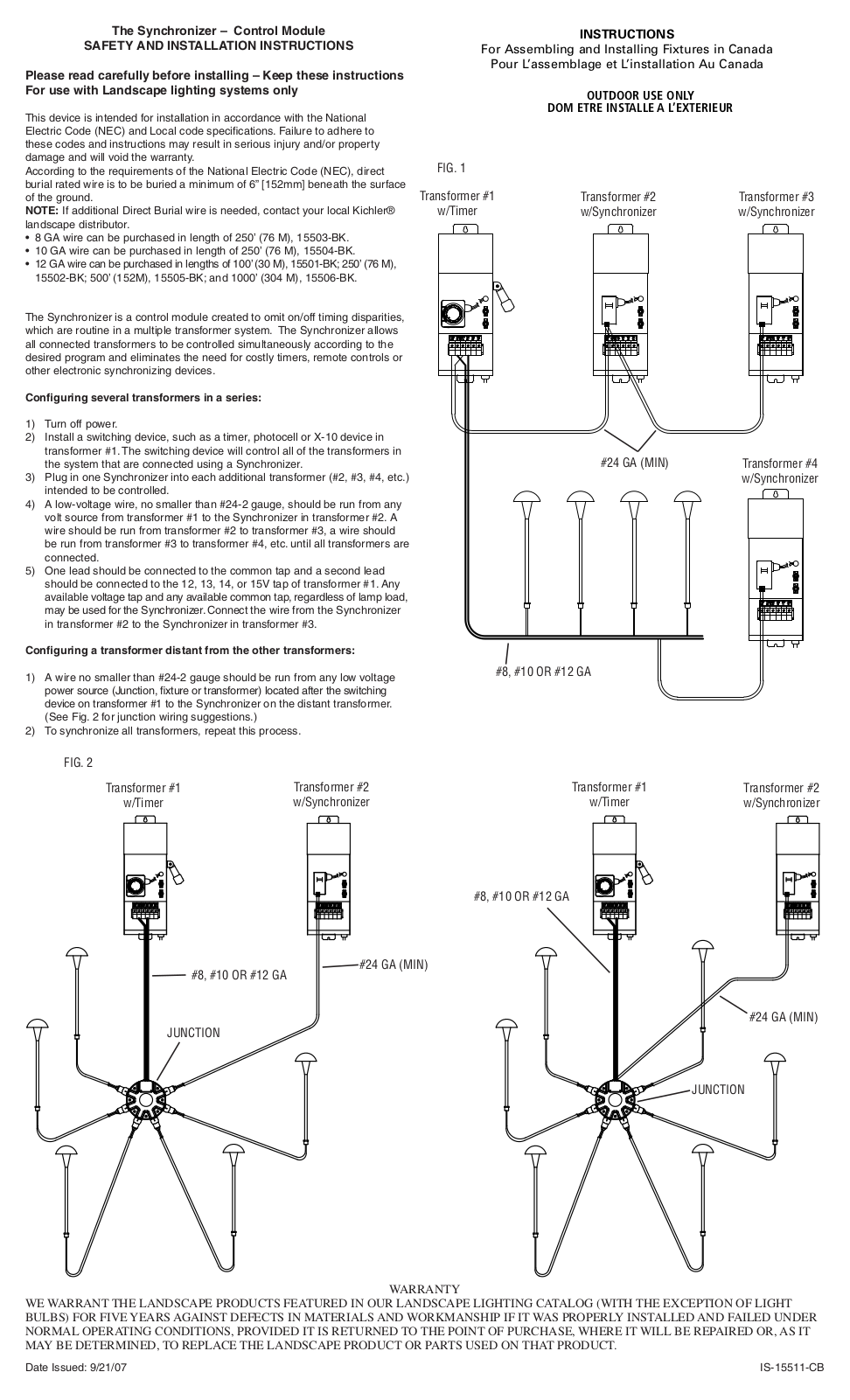 Kichler 15511 User Manual