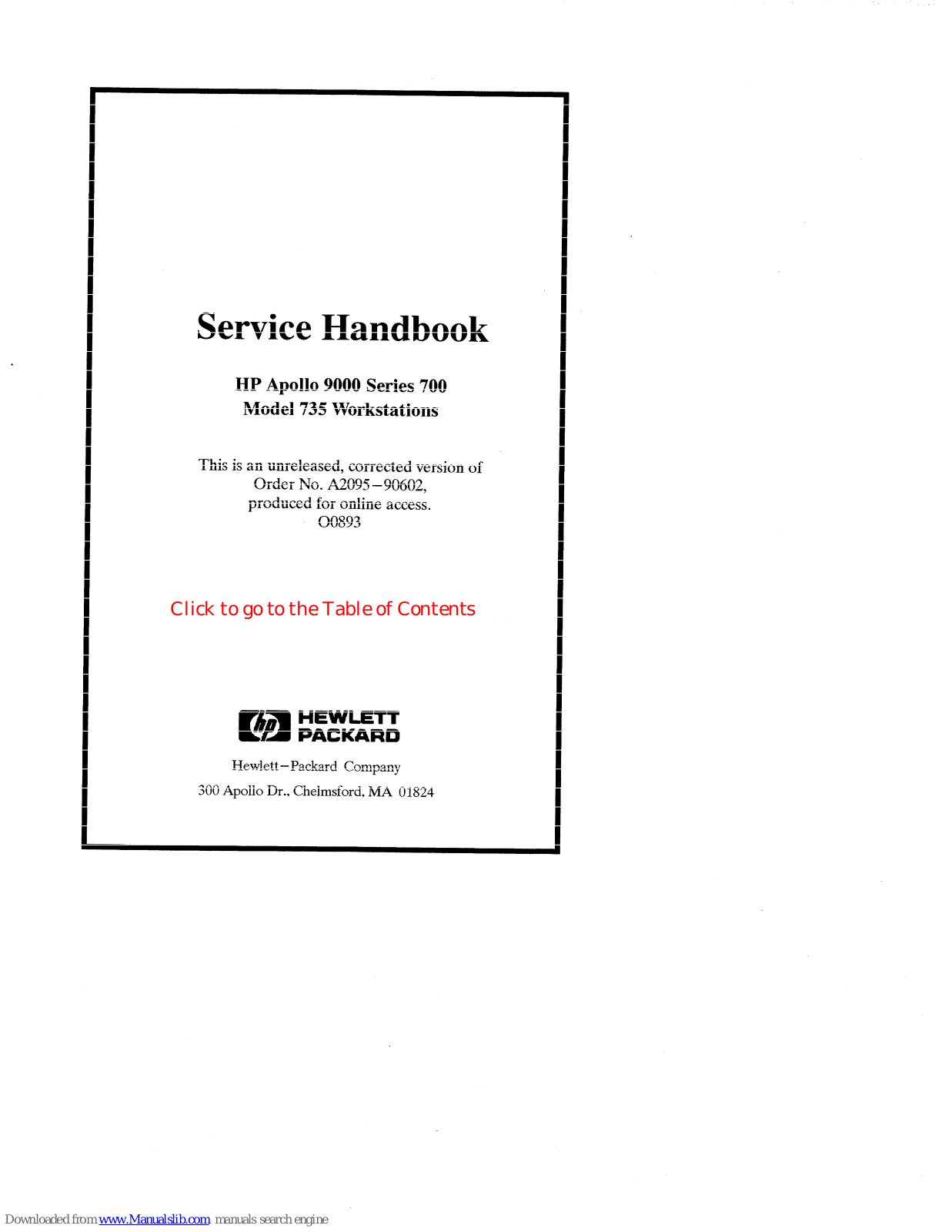 HP Model 735, Model 735cL, Apollo 9000 735 User Manual - ManualMachine.com
