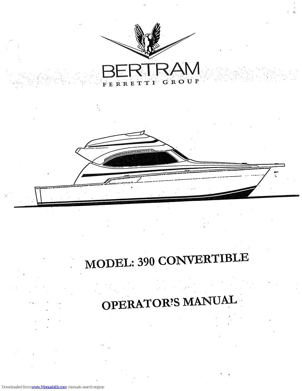Bertram 390 Convertible Operator's Manual - ManualMachine.com