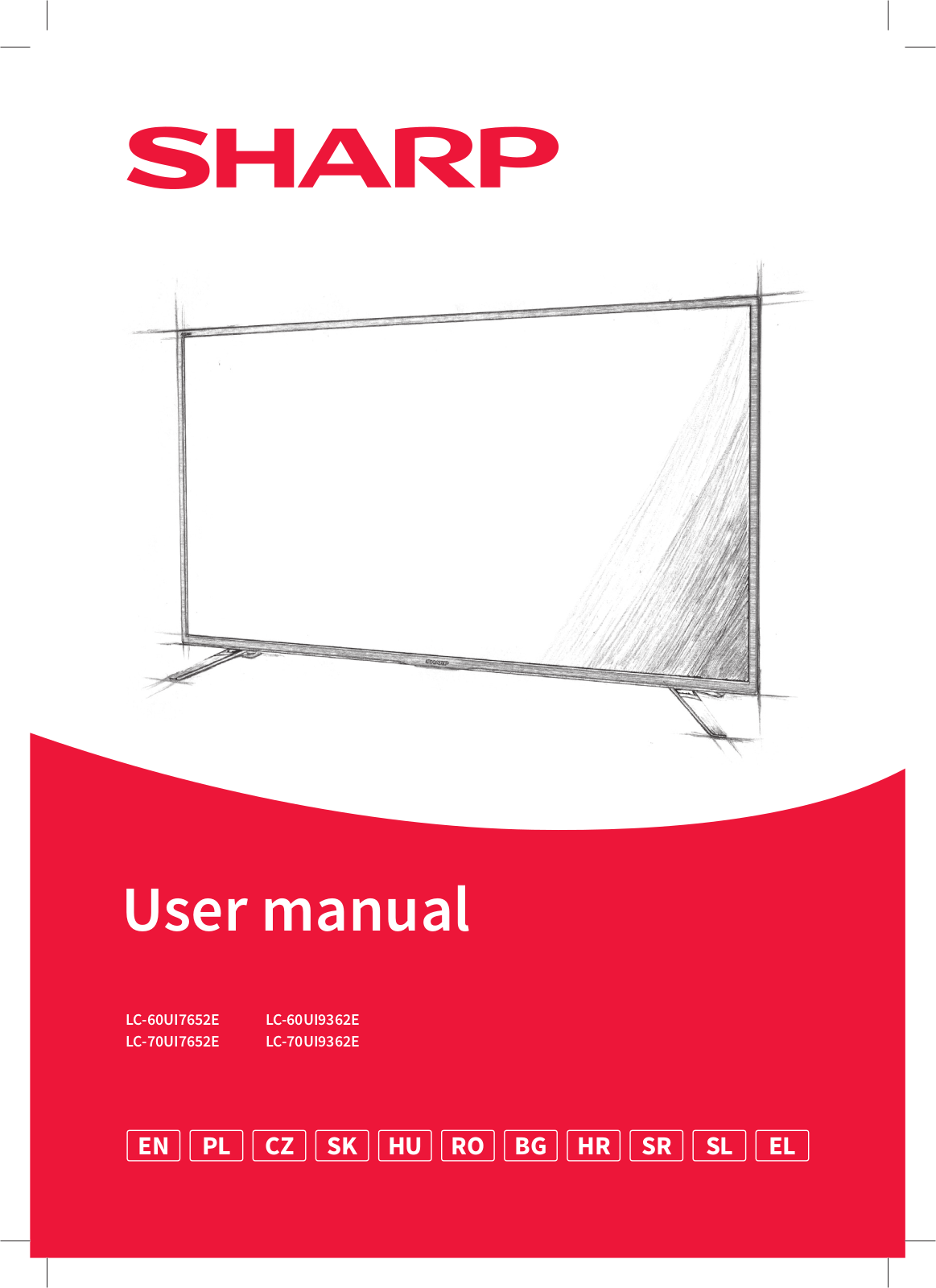 Sharp LC-60UI9362E, LC-70UI9362E User manual