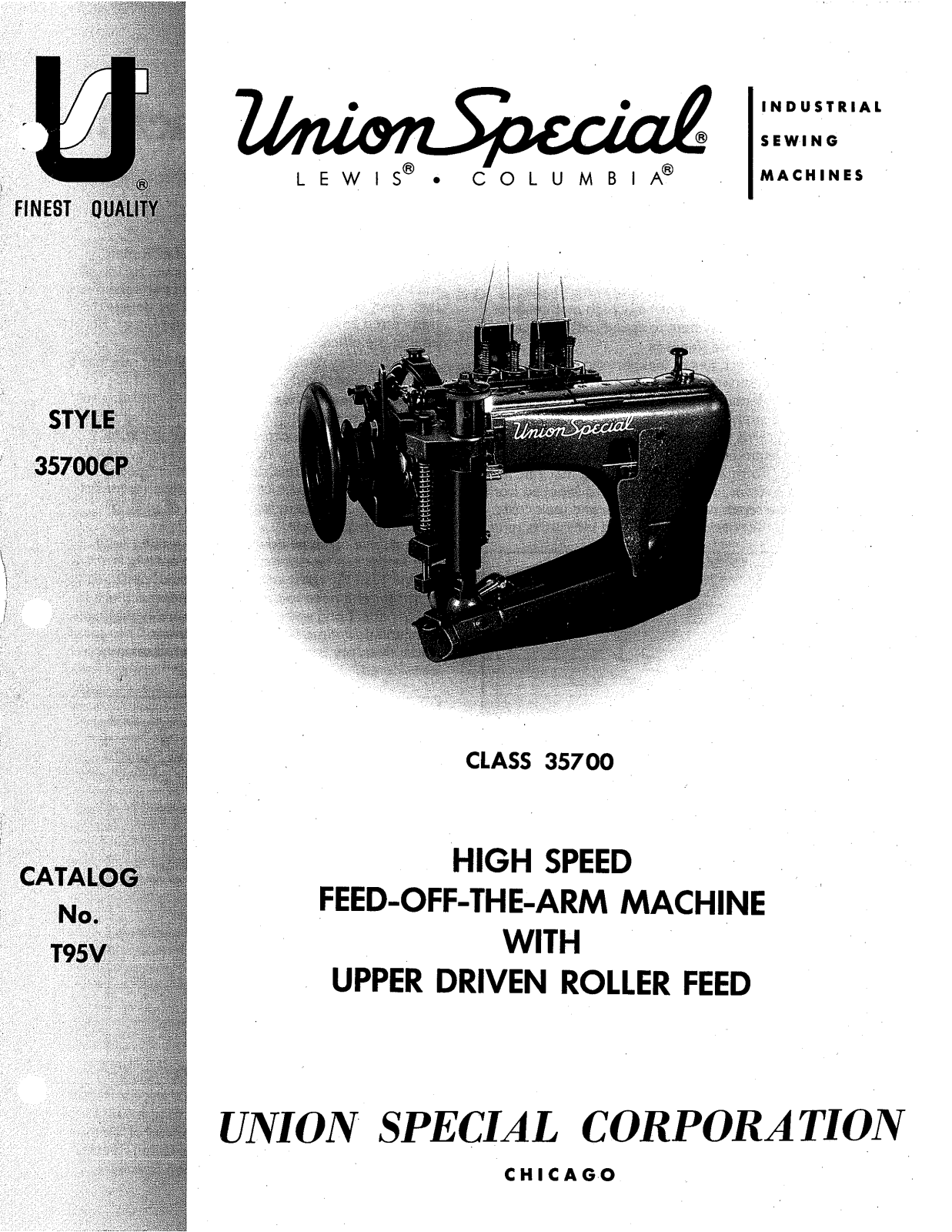 Union Special 35700CP Parts List