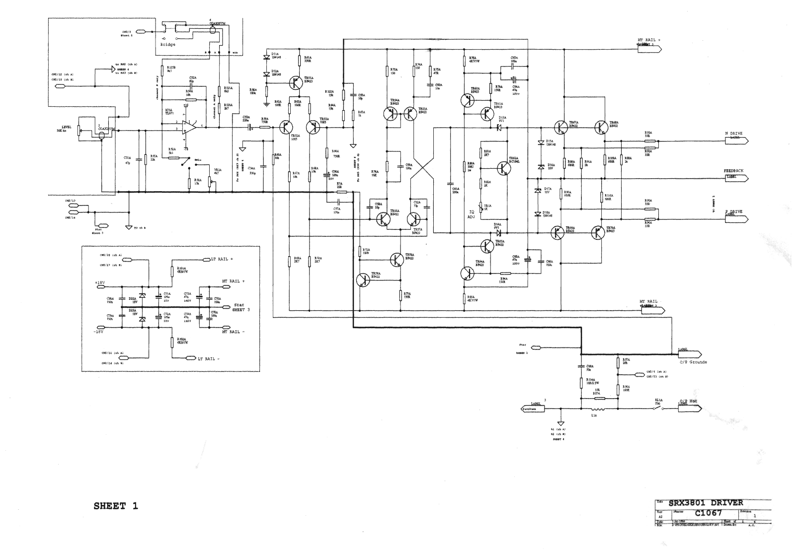 C Audio srx 3801 schematic