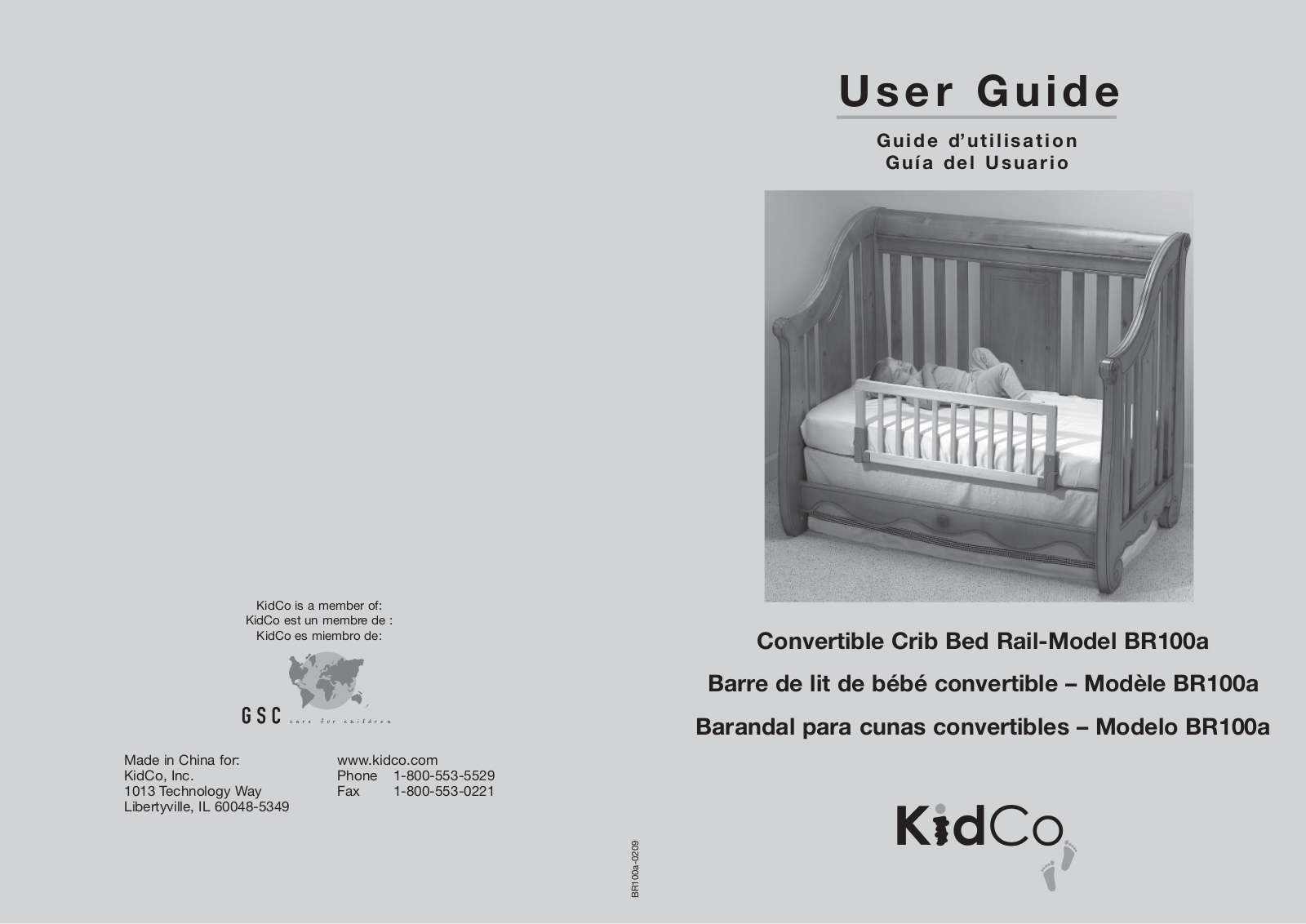 Kidco BR100a User Manual