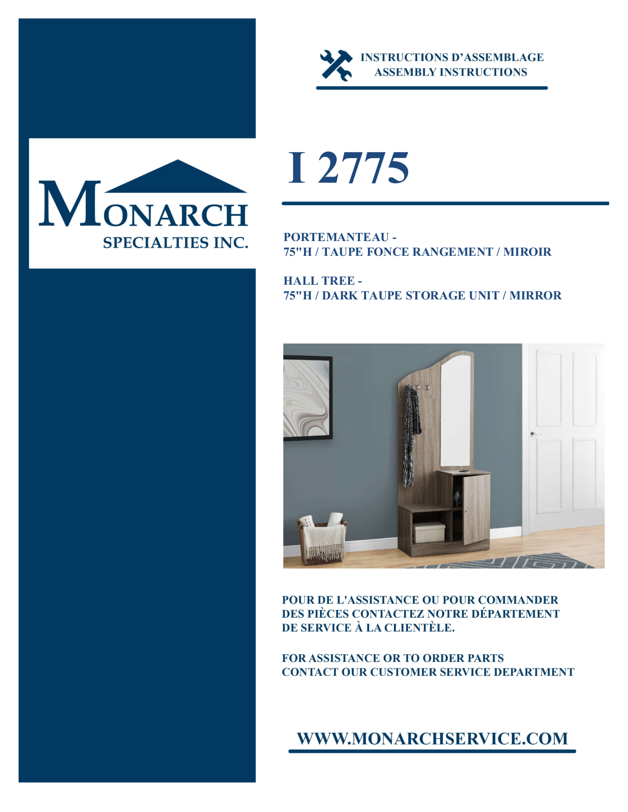 Monarch I2775 Assembly Guide