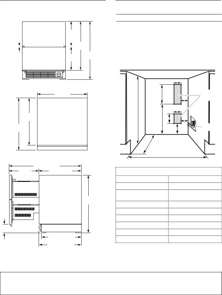 KitchenAid KUDR204KPA, KUDF204KPA, KUDR204KSB, KUDF204KSB PRODUCT SPECIFICATIONS