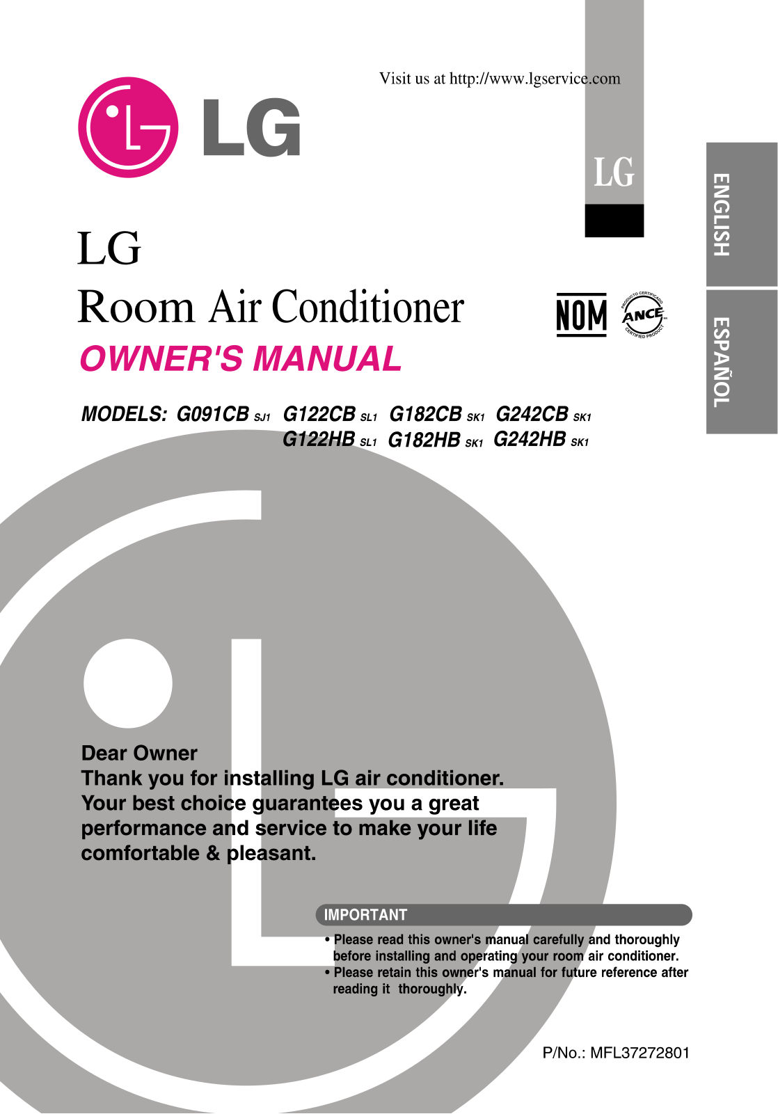 LG G091CB Owner's Manual