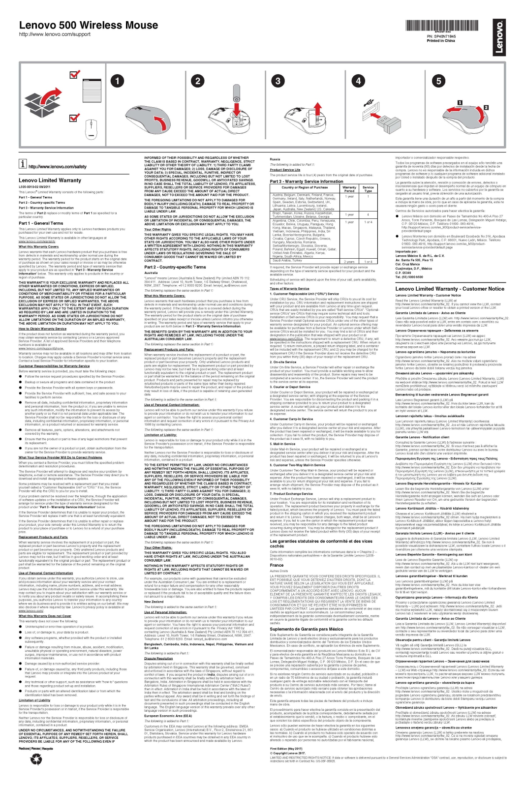 Lenovo L500 M User Manual