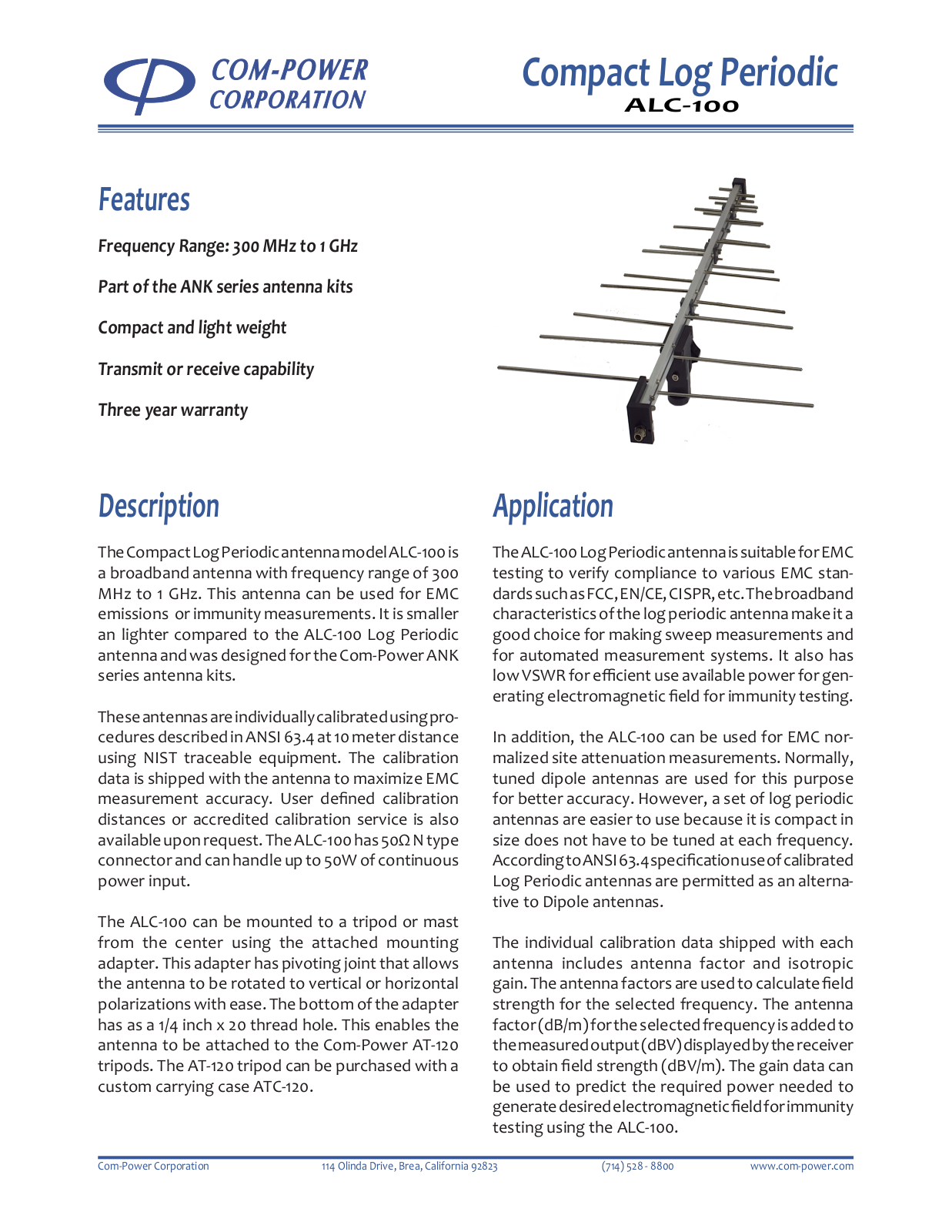 Com-Power ALC-100 User Manual