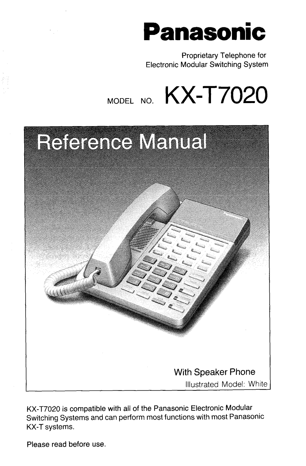 Panasonic KX-T7020 User Manual
