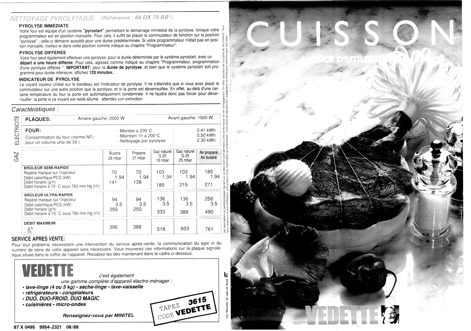 Vedette Cuisson User Manual