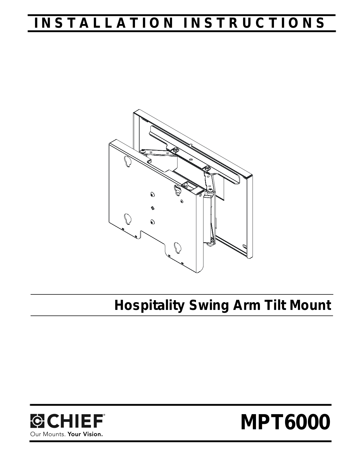 CHIEF MPT6000 User Manual