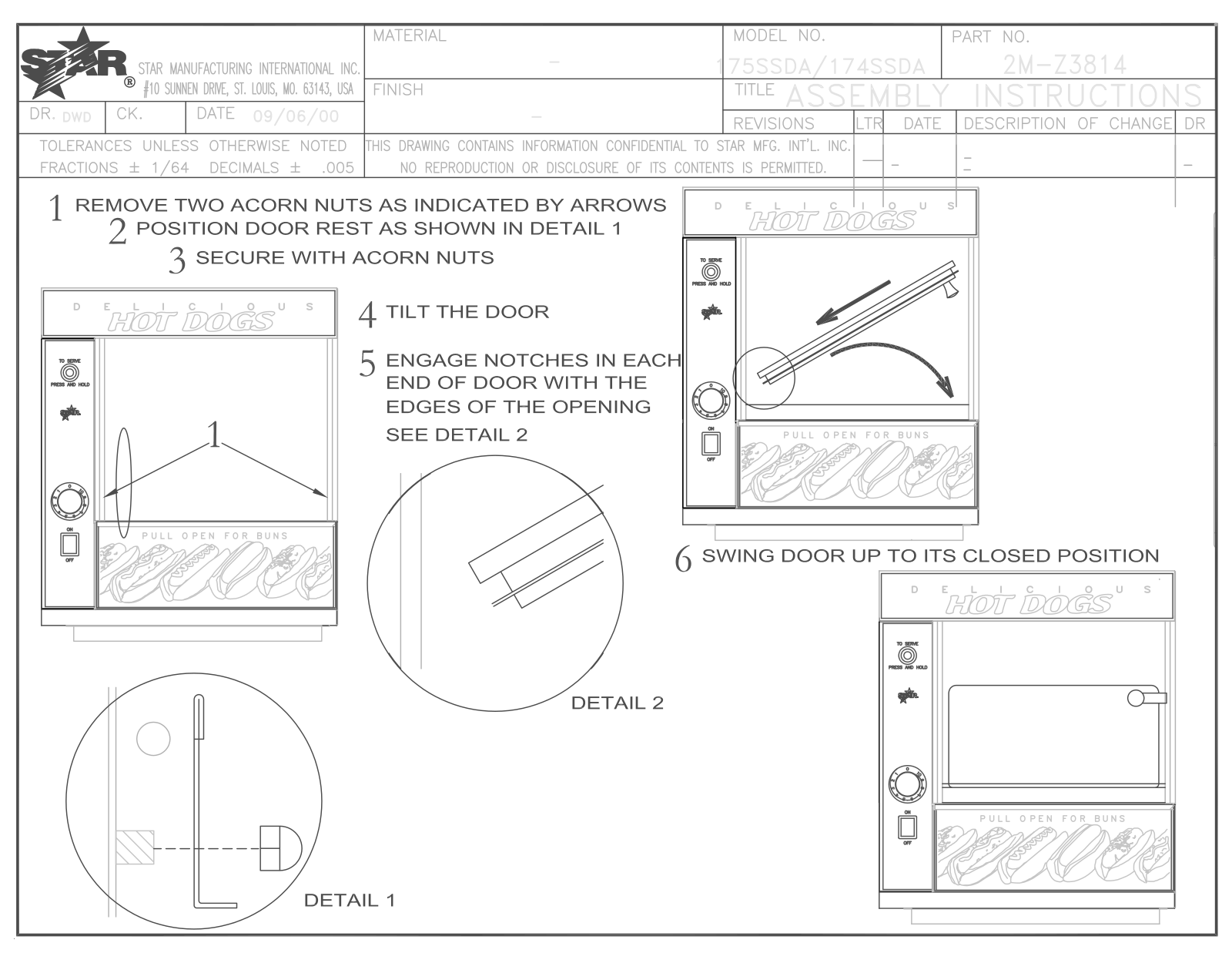 Star Manufacturing 175SSDA, 174SSDA General Manual